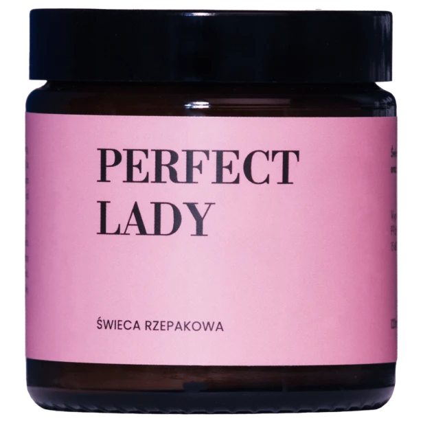 Świeca zapachowa Perfect Lady o zapachu eleganckich perfum.