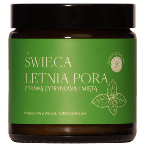 Świeca zapachowa Letnia Pora – cytrusowa świeżość.