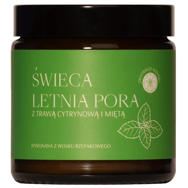 Świeca zapachowa Letnia Pora – cytrusowa świeżość.