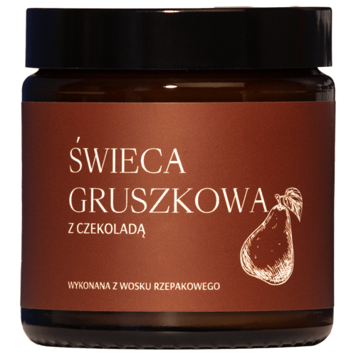 Świeca o zapachu gruszki z czekoladą – słodka przyjemność.