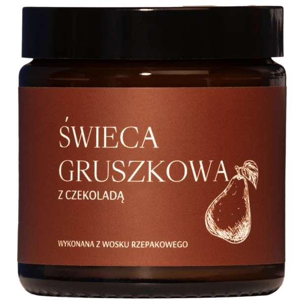 Świeca o zapachu gruszki z czekoladą – słodka przyjemność.