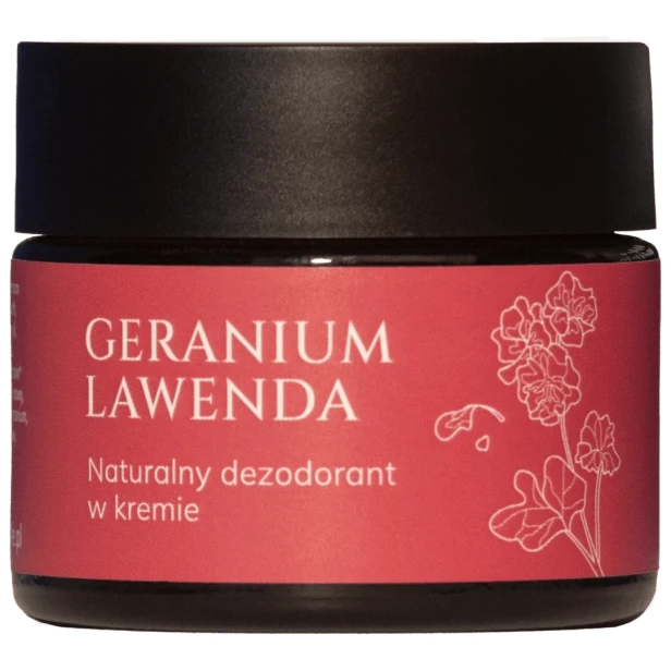 Dezodorant w kremie geranium lawenda – naturalna świeżość i relaks w jednym, z właściwościami pielęgnującymi.
